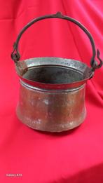 Koperen Houtbak met Hengsel, Antiek en Kunst, Ophalen of Verzenden