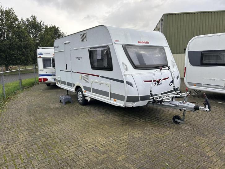 Dethleffs C'Go 430 QS Mover Vast bed XLkoelkast, Caravans en Kamperen, Caravans, Bedrijf, tot en met 4, 1000 - 1250 kg, Treinzit