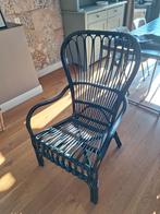 Zwarte IKEA Storsele Rotan Stoel, Huis en Inrichting, Stoelen, Ophalen, Zwart, Riet of Rotan, Zo goed als nieuw