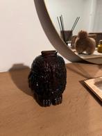 Vintage Wise Old Owl money jar - glazen spaarpot, Verzamelen, Spaarpotten, Ophalen of Verzenden, Gebruikt, Overige materialen