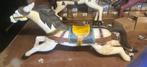Groot oud houten carrousel paard, Ophalen, Gebruikt