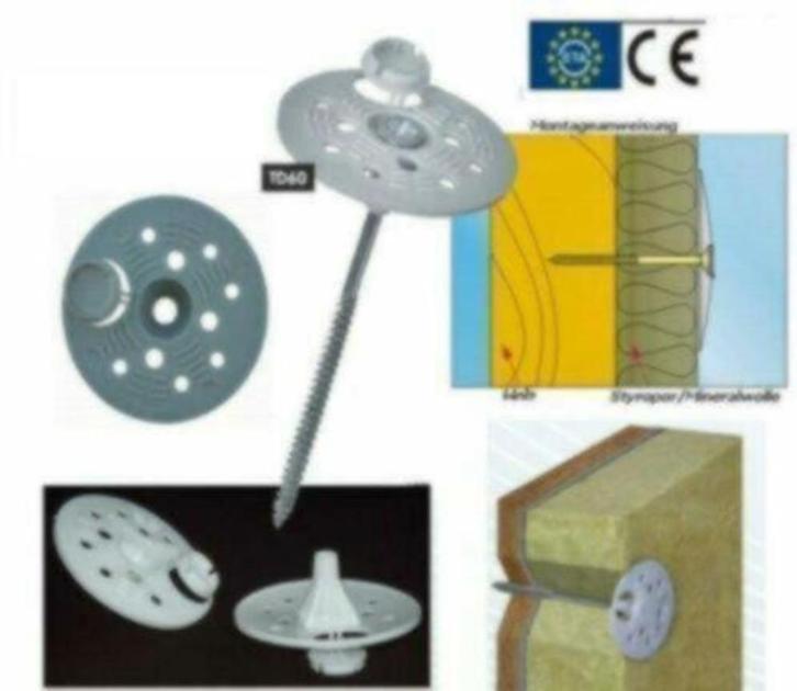 50-100 WIT Drukverdeelplaten + Torx schroeven 5X120 mm PIR, Tuin en Terras, Palen, Balken en Planken, Nieuw, Ophalen of Verzenden