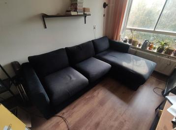 Ikea Vimle Hoekbank Opbergruimte Grijs Zwart chaise longue beschikbaar voor biedingen