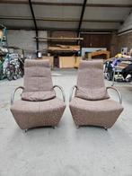 2 heerlijke fauteuilles - relax stoelen, Ophalen, Gebruikt, 75 tot 100 cm, Metaal