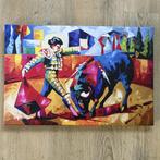 Canvas print Stierenvechter – 45x30 cm, Minder dan 50 cm, Oorspronkelijke maker, Nieuw, Print