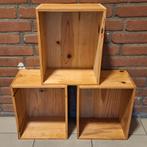 Houten wijnkistjes 3 X, Ophalen, Gebruikt