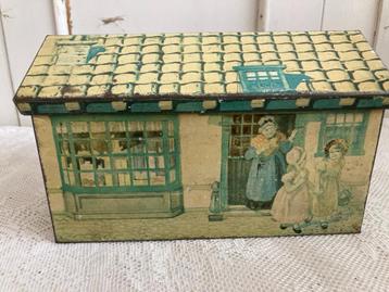 Brocante blik - blikje / huisje beschikbaar voor biedingen
