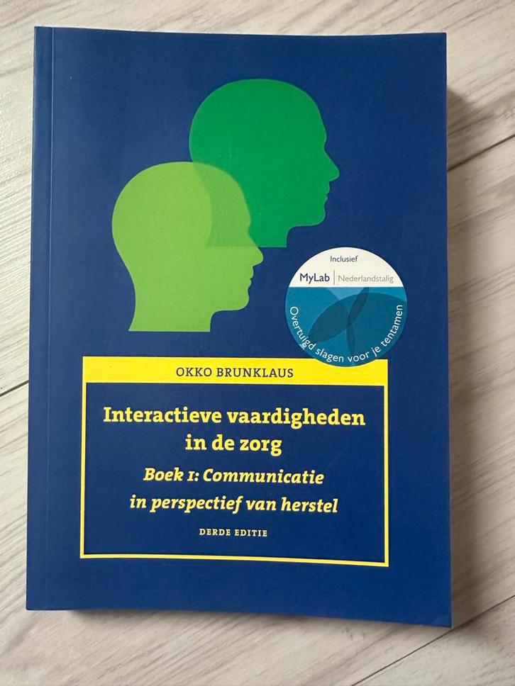 Interactieve vaardigheden in de zorg, Boeken, Studieboeken en Cursussen, Zo goed als nieuw, HBO, Gamma, Ophalen of Verzenden