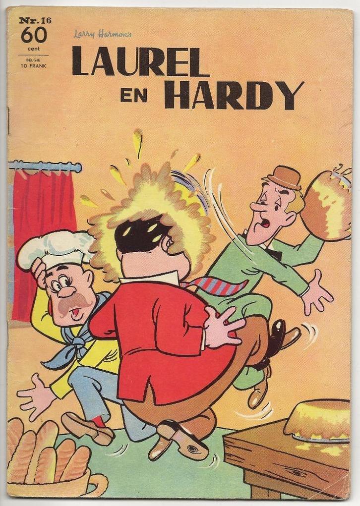 Laurel en Hardy nr. 16, 1e druk uit 1964, Boeken, Strips | Comics, Gelezen, Meerdere comics, Amerika, Ophalen