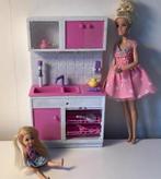 Barbies en Keukentje Mattel., Ophalen of Verzenden, Gebruikt, Kunststof, Speelkeuken