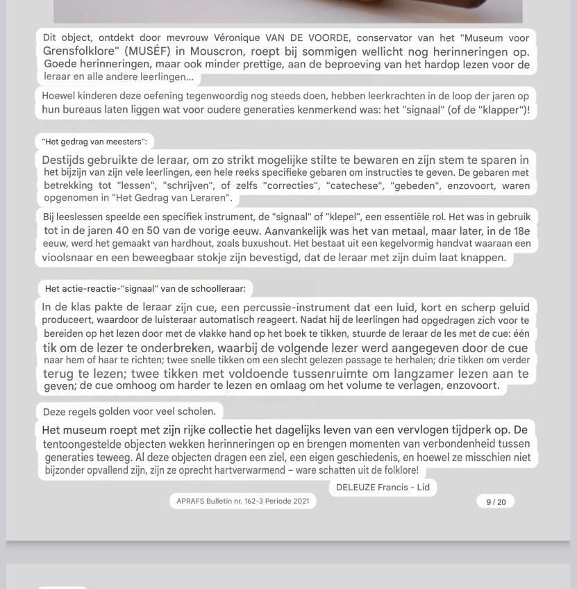 Antieke schoolklikker voor stilte, Antiek en Kunst, Antiek | Wandborden en Tegels, Ophalen of Verzenden