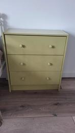 Gratis - Groen kastje met 3 laden, Huis en Inrichting, Minder dan 50 cm, Gebruikt, Ophalen of Verzenden, Met lade(s)