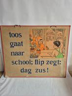 Prachtige oude schoolplaat, Verzamelen, Retro, Ophalen, Huis en Inrichting