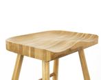 by fonQ basic Woody Barkruk Naturel Set 2 | €149 p stuk, nu, Huis en Inrichting, Barkrukken, Byfonq, Byfonq, 60 tot 90 cm, Nieuw