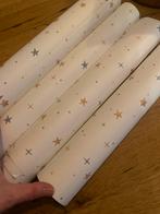 Behang Sterren Blauwgrijs/zacht Geel, Huis en Inrichting, Stoffering | Behang, Ophalen, Minder dan 10 m², Blauw