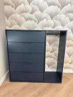 Kast donkerblauw, Ophalen, Gebruikt, 100 tot 150 cm, 100 tot 150 cm