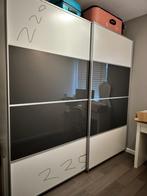 Kledingkast, Huis en Inrichting, Kasten | Kledingkasten, Ophalen, Gebruikt, 200 cm of meer, Schuifdeur