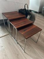 Mid Century Brabantia tafel set vintage, Ophalen, Minder dan 55 cm, Zo goed als nieuw, Rechthoekig