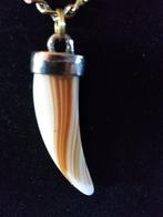 Roofdier Tand hanger (predator theeth pendant), Overige materialen, Verstelbaar, Verzenden, Wit