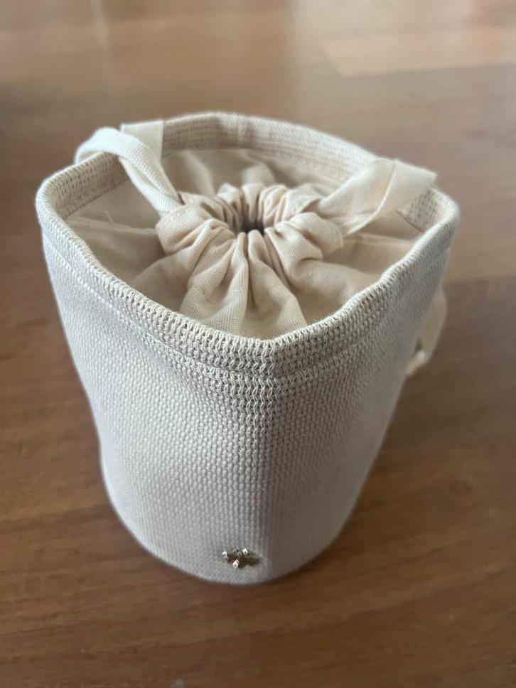 Guerlian Bucket Toilettas met trekkoord, Sieraden, Tassen en Uiterlijk, Toilettassen, Nieuw, Dame, Beige, Verzenden