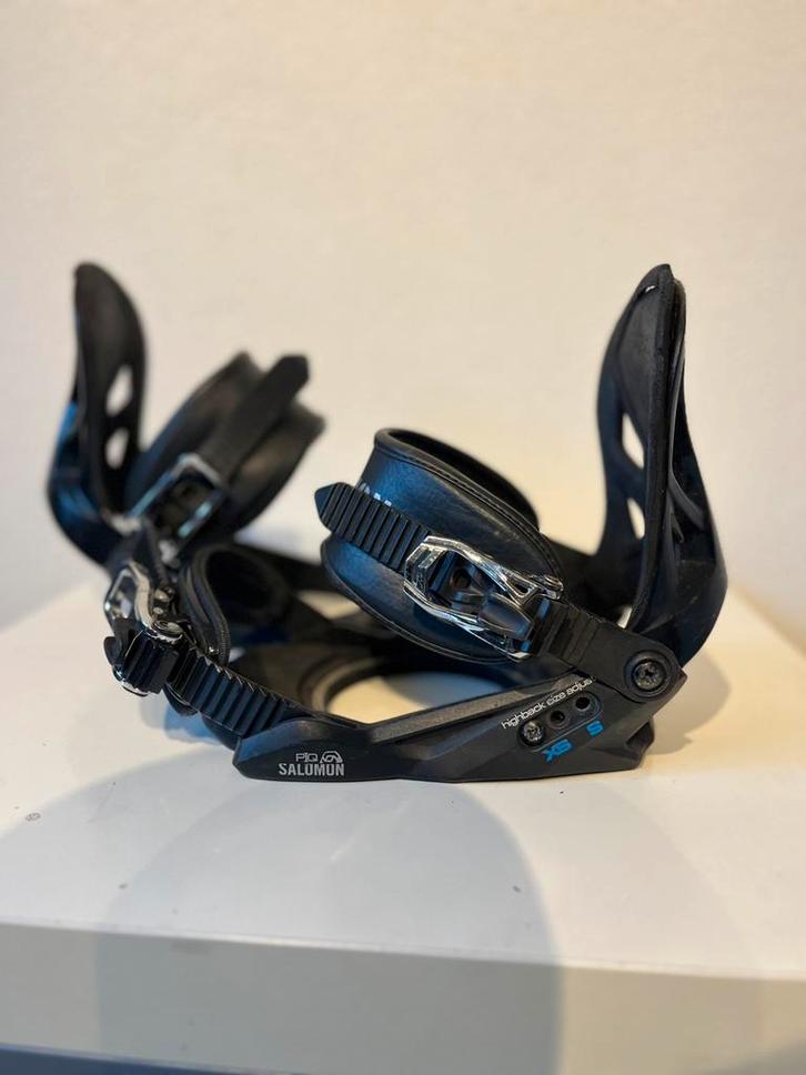 Salomon piq snowboard bindingen xs/s, Sport en Fitness, Snowboarden, Zo goed als nieuw, Board, Ophalen of Verzenden