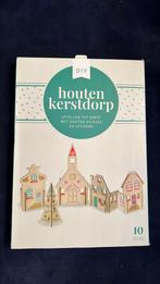 Houten kerstdorp met huisjes - DIY nieuw!, Diversen, Kerst, Ophalen of Verzenden, Nieuw