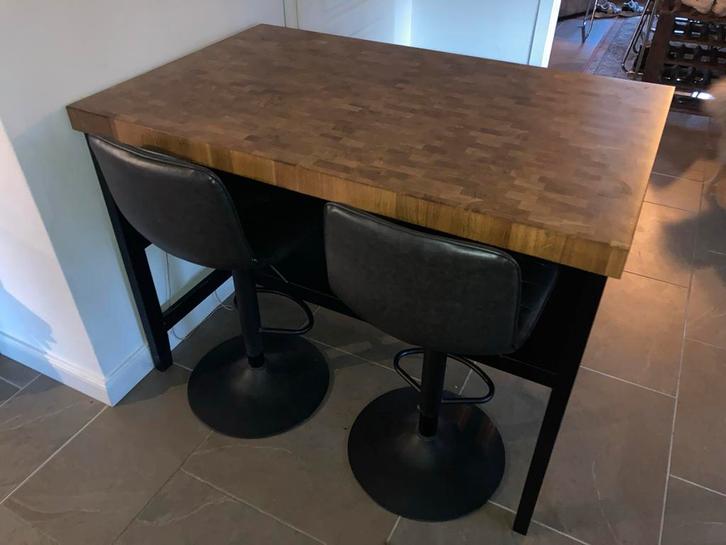 Vadholma Keukeneiland met 2 Barkrukken, Huis en Inrichting, Keuken | Keukenelementen, Minder dan 100 cm, 50 tot 100 cm, 25 tot 50 cm