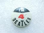 speldje / button I'm 4  Beatles, Verzamelen, Speldjes, Pins en Buttons, Ophalen of Verzenden, Gebruikt, Overige onderwerpen
