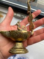 Antieke bronzen olielamp, Antiek en Kunst, Ophalen of Verzenden, Brons