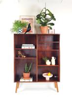Vintage wandkast | boekenkast deens palissander fineer, Ophalen of Verzenden, Huis en Inrichting