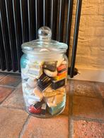 Glazen schaal met zeepjes, Huis en Inrichting, Woonaccessoires | Schalen en Manden, Ophalen, Schaal, Rond, Nieuw