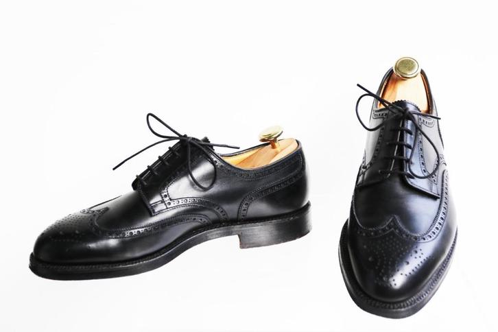 Een exquise paar Crockett & Jones Cardiff in 7 E = maat 41, Kleding | Heren, Schoenen, Zo goed als nieuw, Veterschoenen, Zwart