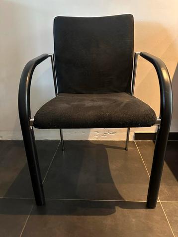 Zwarte Leolux eetkamerstoel 6x beschikbaar voor biedingen