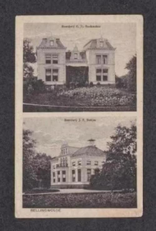 Bellingwolde Boerderij Rookmaker en Bottjes 1928., Verzamelen, Ansichtkaarten | Nederland, Gelopen, Groningen, 1920 tot 1940, Verzenden