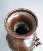 Om 1900 Oosterse Vaas Japan Floraal Decor Late Meiji Periode, Ophalen of Verzenden