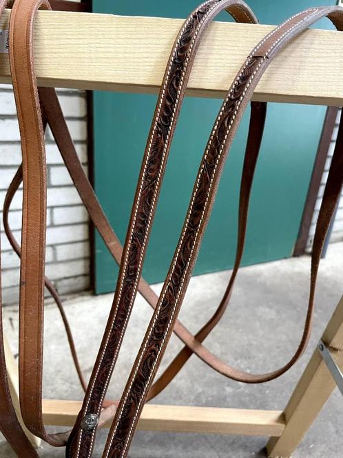 Westernteugels met patroon, Dieren en Toebehoren, Paarden en Pony's | Hoofdstellen en Tuigage, Gebruikt, Western, Ophalen