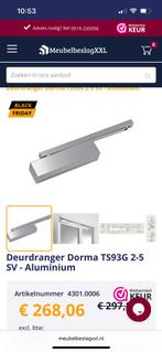 Dorma TS 93 G met geleiderarm nieuw!, Ophalen of Verzenden, Nieuw, Overige typen