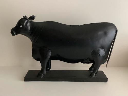 Grote zwarte ijeren koe spaarpot of als decoratie, Huis en Inrichting, Woonaccessoires | Overige, Zo goed als nieuw, Ophalen of Verzenden