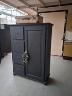 Antieke grenen stoere spekkast meidenkast, Ophalen of Verzenden