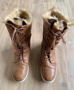 HUB leren gevoerde laarzen maat 39, Hoge laarzen, Bruin, Ophalen of Verzenden, Zo goed als nieuw