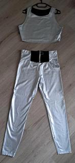 Zilver legging met top mt m/l...nieuw, Ophalen of Verzenden, Nieuw, Fitness of Aerobics