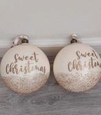 2 prachtige grote kerstballen Riviera maison, Diversen, Kerst, Ophalen of Verzenden, Nieuw