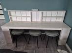 Bureau steigerhout wit, Huis en Inrichting, Bureaus, Ophalen, Gebruikt, Bureau