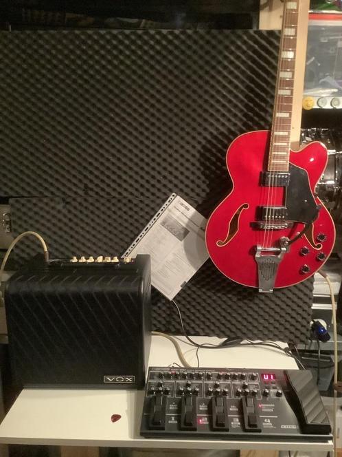 OPGELET! Ibanez Artcore AFS-75T/VOX AGA150/BOSS ME-80 TOPSET, Muziek en Instrumenten, Snaarinstrumenten | Gitaren | Elektrisch
