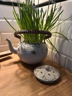 Oude emaille chocolade ketel, Ophalen of Verzenden