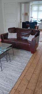 Bruin Skai Leren 2-Persoonsbank, Gebruikt, 150 tot 200 cm, Vintage, Tweepersoons