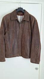 Nette leren herenjas mt.M, Ophalen of Verzenden, Zo goed als nieuw, Bruin