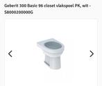 Geberit 300 Basic 96 closet vlakspoel PK, wit - S8000200000G, Nieuw, Toilet, Ophalen of Verzenden