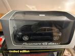 Porsche Panamera 4S Diesel Herpa 1:43 Blauw, Hobby en Vrije tijd, Modelauto's | 1:43, Overige merken, Auto, Verzenden, Herpa