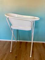 Babybadje met standaard, wit, Hema, Kinderen en Baby's, Badjes en Verzorging, Gebruikt, Badje, Standaard, Ophalen